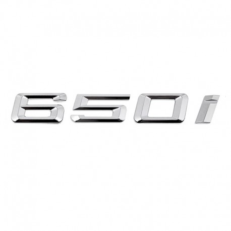 Emblema 650i pentru spate portbagaj BMW, chrom