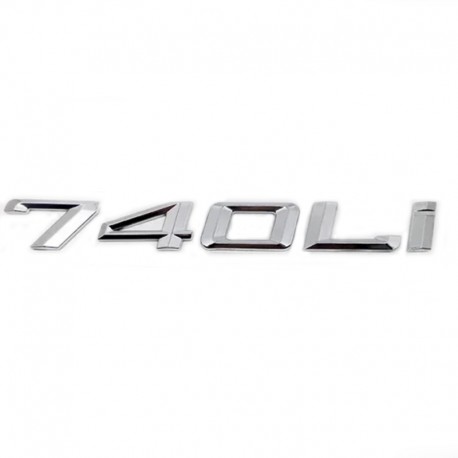 Emblema 740Li pentru spate portbagaj BMW, chrom