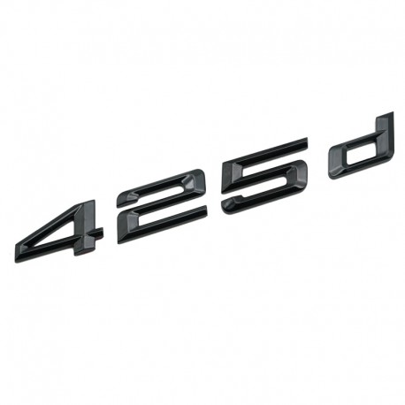 Emblema 425d spate portbagaj BMW, negru