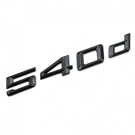 Emblema 540d spate portbagaj BMW, negru
