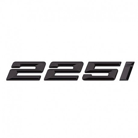 Emblema 225i spate portbagaj BMW, negru
