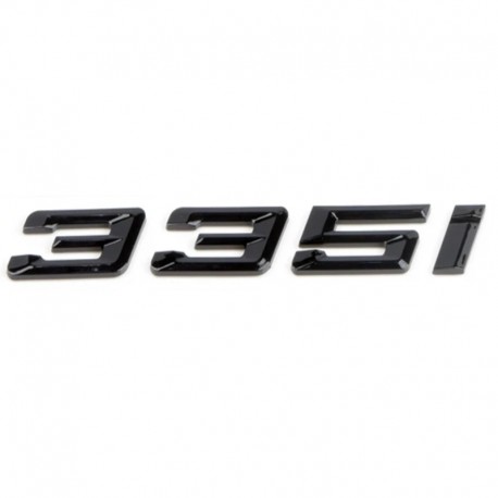 Emblema 335i spate portbagaj BMW, negru