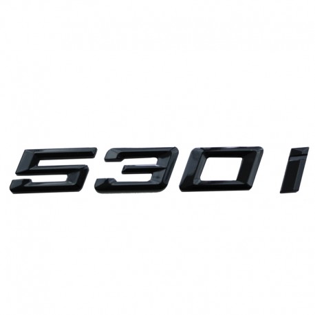 Emblema 530i spate portbagaj BMW, negru