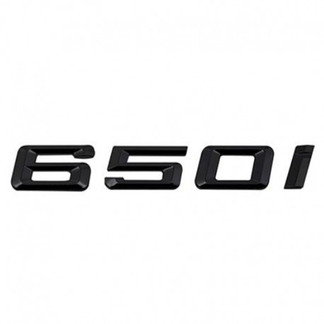 Emblema 650i spate portbagaj BMW, negru