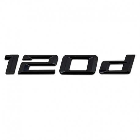 Emblema 120d spate portbagaj BMW, negru