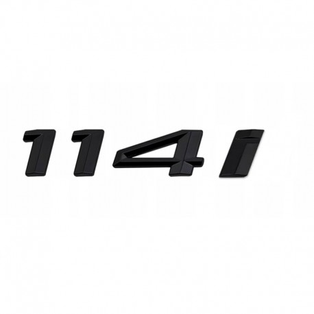 Emblema 114i spate portbagaj BMW, negru