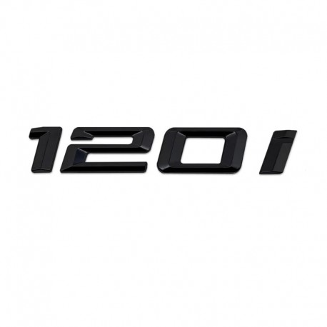 Emblema 120i spate portbagaj BMW, negru