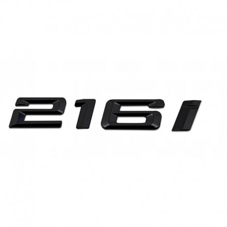 Emblema 216i spate portbagaj BMW, negru
