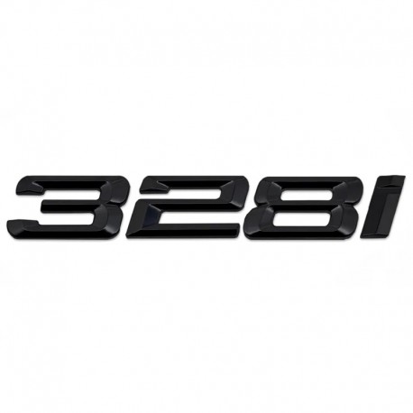 Emblema 328i spate portbagaj BMW, negru