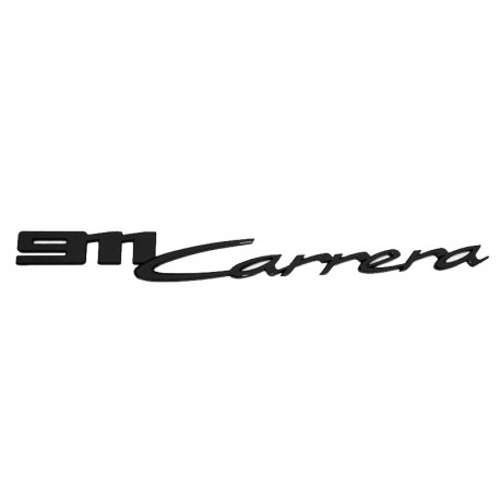 Emblema 911 Carrera spate portbagaj Porsche,Negru lucios
