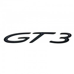 Emblema GT3 spate portbagaj Porsche, negru