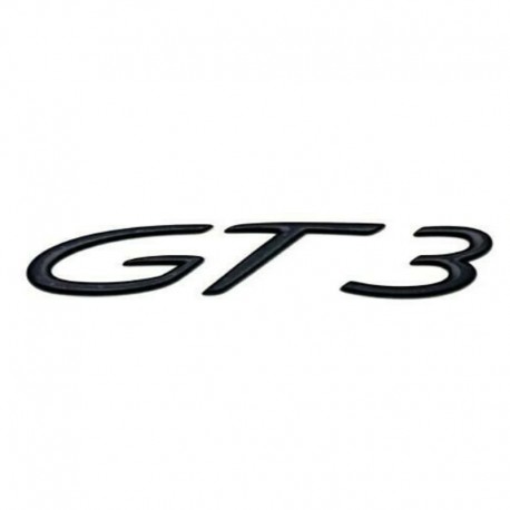 Emblema GT3 spate portbagaj Porsche, negru