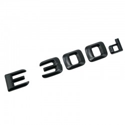 Emblema E 300d pentru spate portbagaj Mercedes, Negru