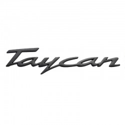 Emblema Taycan spate portbagaj Porsche,Negru lucios