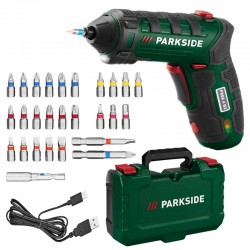 Șurubelniță Electrică cu Acumulator 4V, 10Nm, Încărcare USB-C, LED Integrat, Sens Dreapta/Stânga, Set Biți Inclus