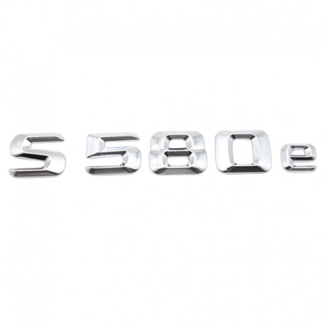 Emblema S 580e pentru spate portbagaj Mercedes