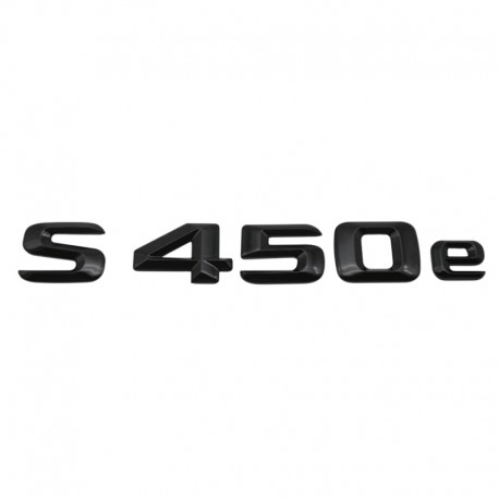 Emblema S 450e Negru, pentru spate portbagaj Mercedes