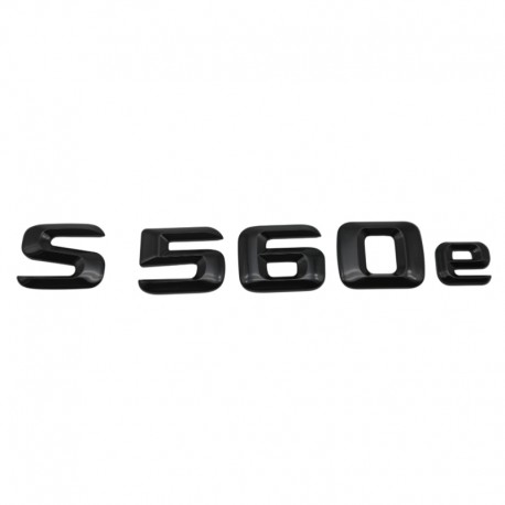 Emblema S 560e Negru, pentru spate portbagaj Mercedes