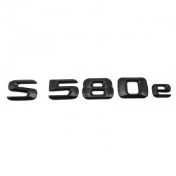 Emblema S 580e Negru, pentru spate portbagaj Mercedes