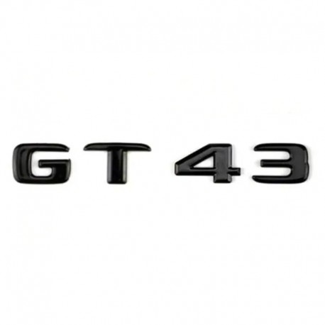 Emblema GT 43 spate portbagaj Mercedes, negru