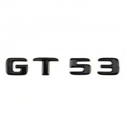 Emblema GT 53 spate portbagaj Mercedes, negru