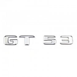 Emblema GT 53 spate portbagaj Mercedes, chrom