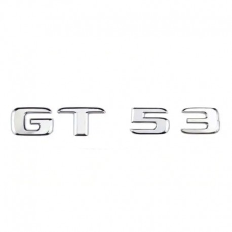 Emblema GT 53 spate portbagaj Mercedes, chrom