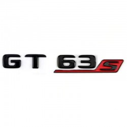 Emblema GT 63_S spate portbagaj Mercedes, negru