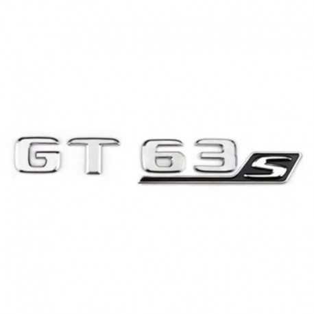 Emblema GT 63_S spate portbagaj Mercedes, chrom