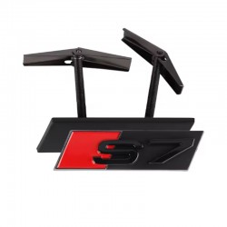 Emblema S7 grila fata Audi Sline, Negru